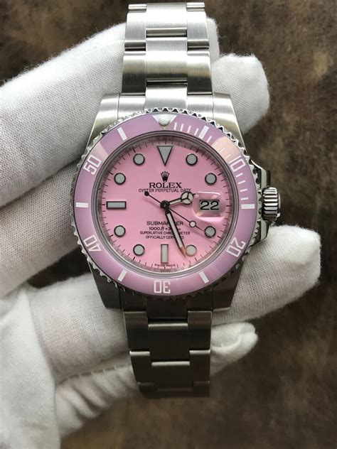 rolex submariner pink dial